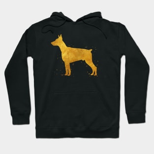 Doberman Pinscher golden art Hoodie